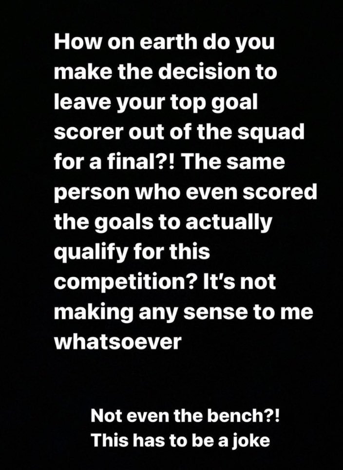 ChelseaScoops's tweet photo. Tammy Abraham's partner took a shot at Thomas Tuchel after the striker was omitted from the #FACupFinal squad.

@NitwikSports | @NitwikFootball https://t.co/iBEPVyUWhi