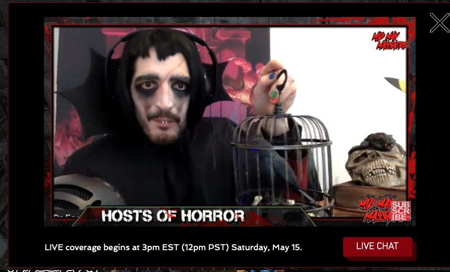disgruntmonkey's tweet photo. That was wonderful! Thanks again @Dastmalchian / Doctor Fearless for bringing all these fantastic #HorrorHosts together. #Svengoolie #LoveSven https://t.co/PMEzmz5hzy