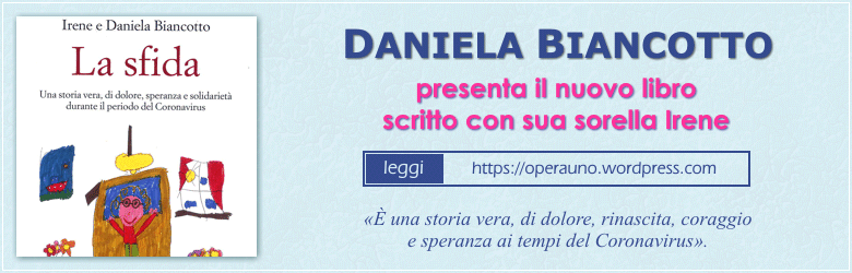 OperaUno's tweet image. Sul sito OperaUno il nuovo libro di Daniela Biancotto, scritto con sua sorella Irene. La presentazione del volume al link qui sotto... ⬇
operauno.wordpress.com/la-sfida/