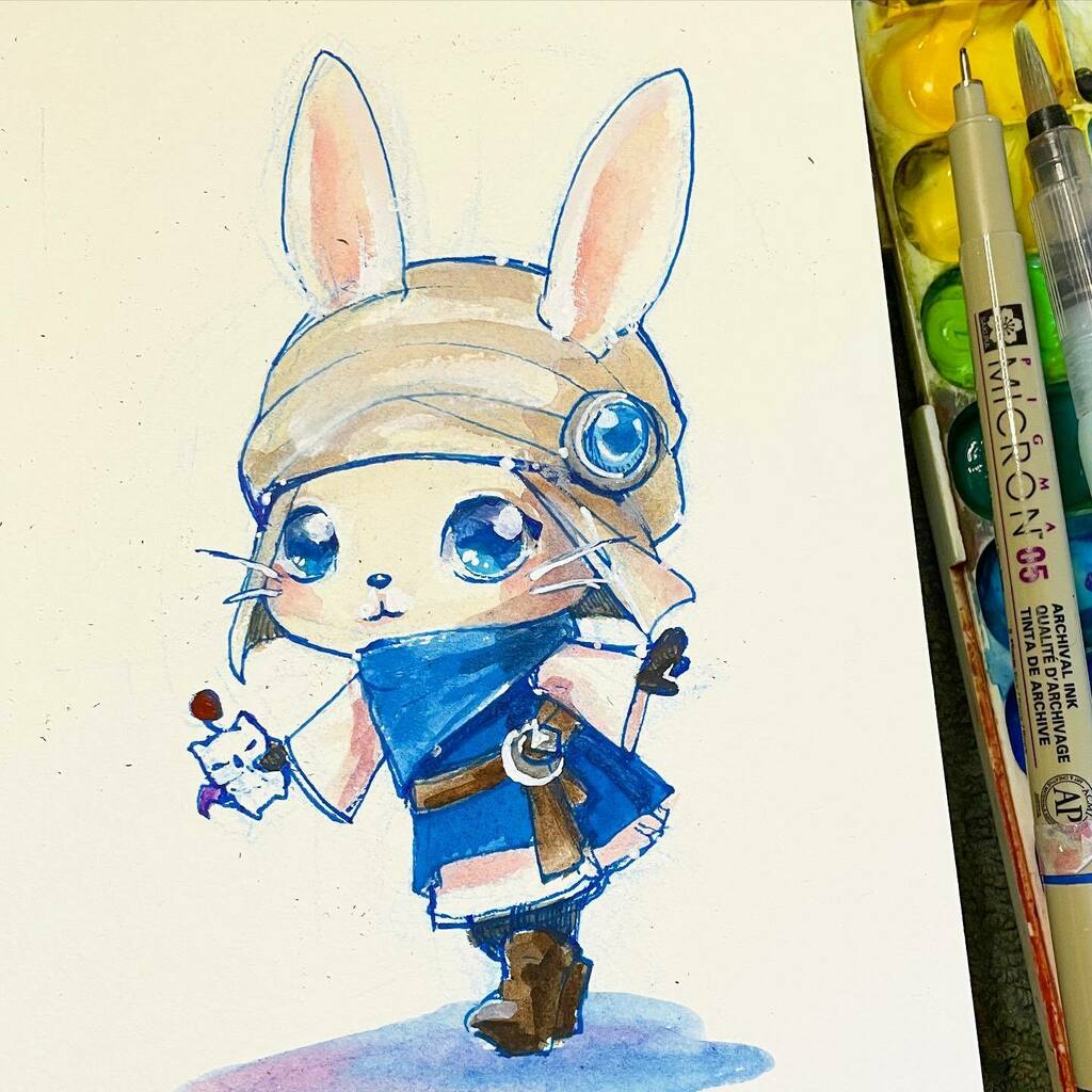 sakuradragon's tweet photo. Lopporitts anyone? I’m soooo excited for Endwalker!
#cindydraws #art #drawing #lopporrit #fanfest #endealker #fanfest2021 #chocobo #ffxiv #finalfantasy #squareenix #ffmoogle #illustration #illustrationartists #sketch #sakuradragon #watercolor #drawdaily… https://t.co/8zW9BHzGYa https://t.co/agw5gcErSr