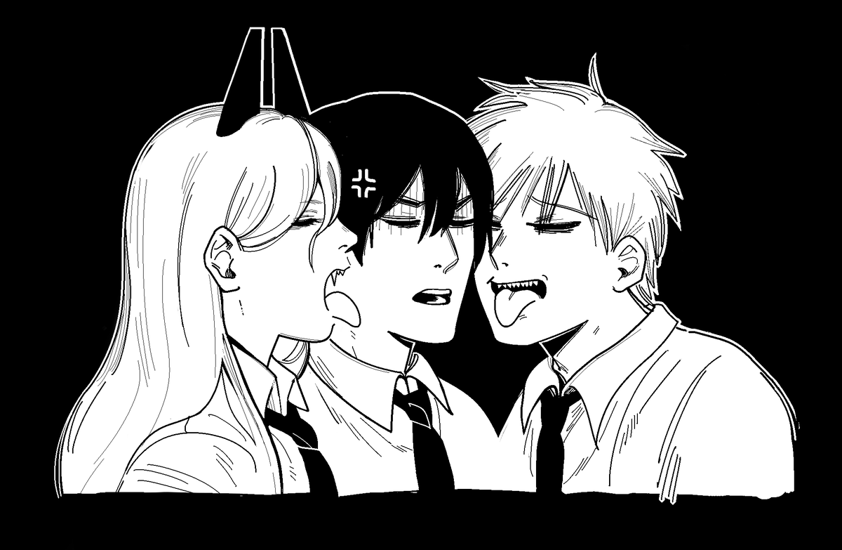 v087art's tweet photo. 3 Dumbasses
#Chainsawman https://t.co/04I99zpEWo