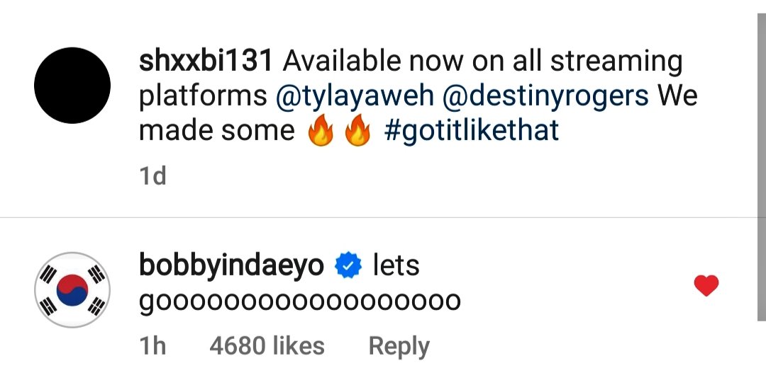 NEWSHANBIN's tweet photo. [News]

Bobby commented on Hanbin's IG post. 

@shxx131bi131 https://t.co/0vn1rTVuyP