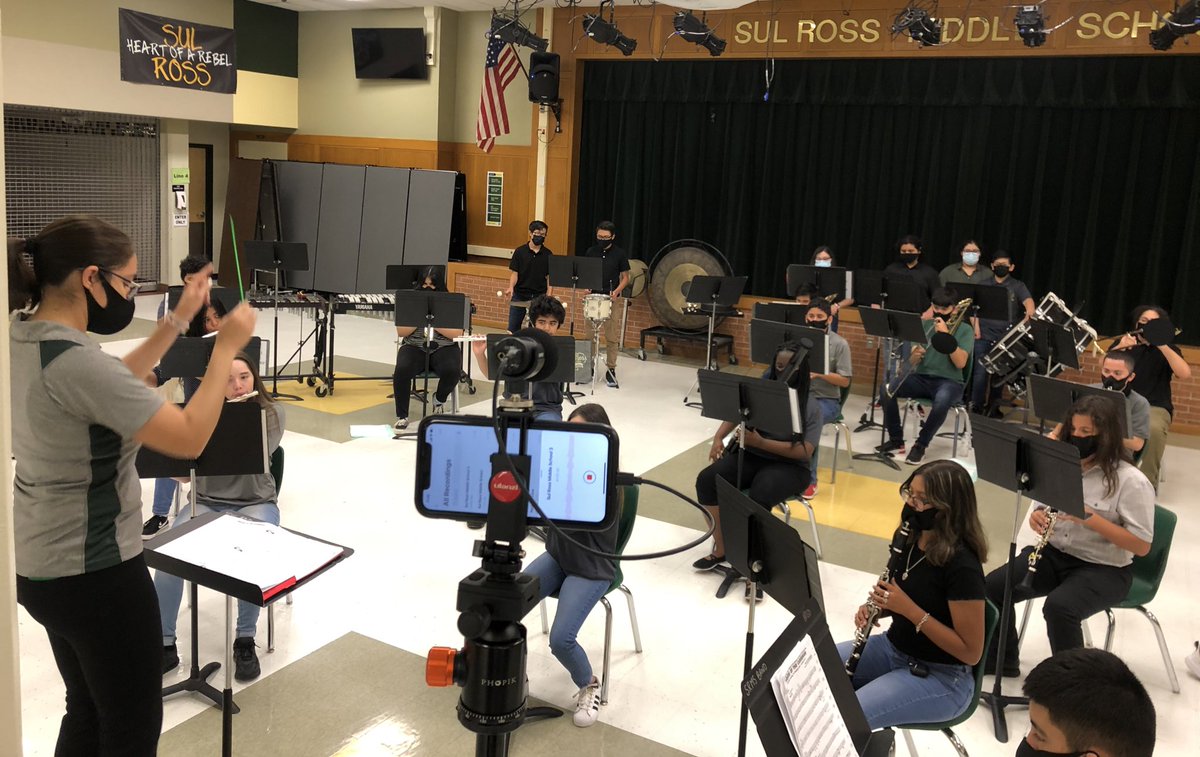 NISDRossBand's tweet photo. Sneak peak ๐ #RebelBandFam #MakingMaskedMusic #sheeeeeesh @NISDRoss https://t.co/s8DIvwCB5z