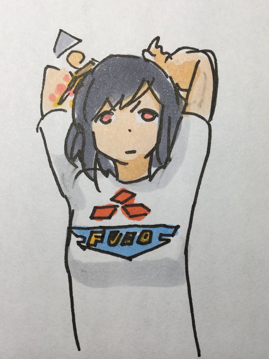 扶桑(艦これ) ,山城(艦これ) 「扶桑さんが変なTシャツを作っては配っているという脳内設定 」|ひじからのイラスト