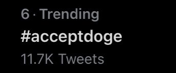 DogecoinRise's tweet photo. #1 Here We Come. #AcceptDOGE

Pass It On... https://t.co/o0m3SwGS6d