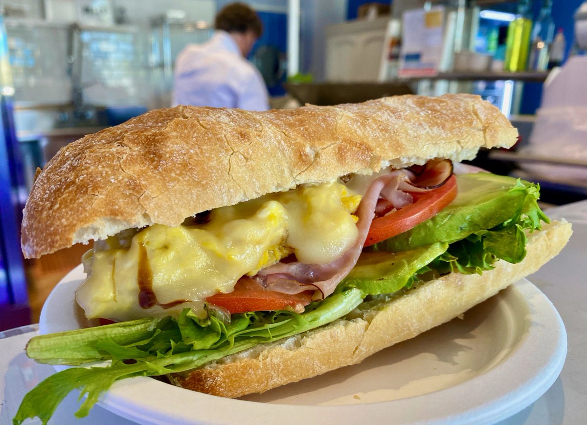 Strollercize's tweet image. Updated Menu! We have extended our OURS! We have added our Signiture Breakfast Sandwich! We call it 'The Break'. Fuel for the entire day. It is based off of Lizzie's fave breakfast sandwich! Must have Avocado and a Tomato!