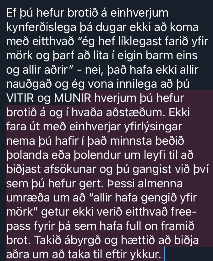 Síðasta fría ráðgjöfin mín í bili og TW fyrir þolendur: