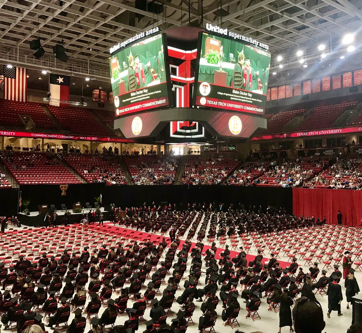ttrr_ramage's tweet photo. Watched our son-in-law walk the stage at Texas Tech today. Welcome to the Red Raider family🔴⚫️!! My daughter &amp; her husband are moving to Midland to start both their careers which means my grandson is closer to me😁 Congrats Blake!! https://t.co/SZMjAlT1zs