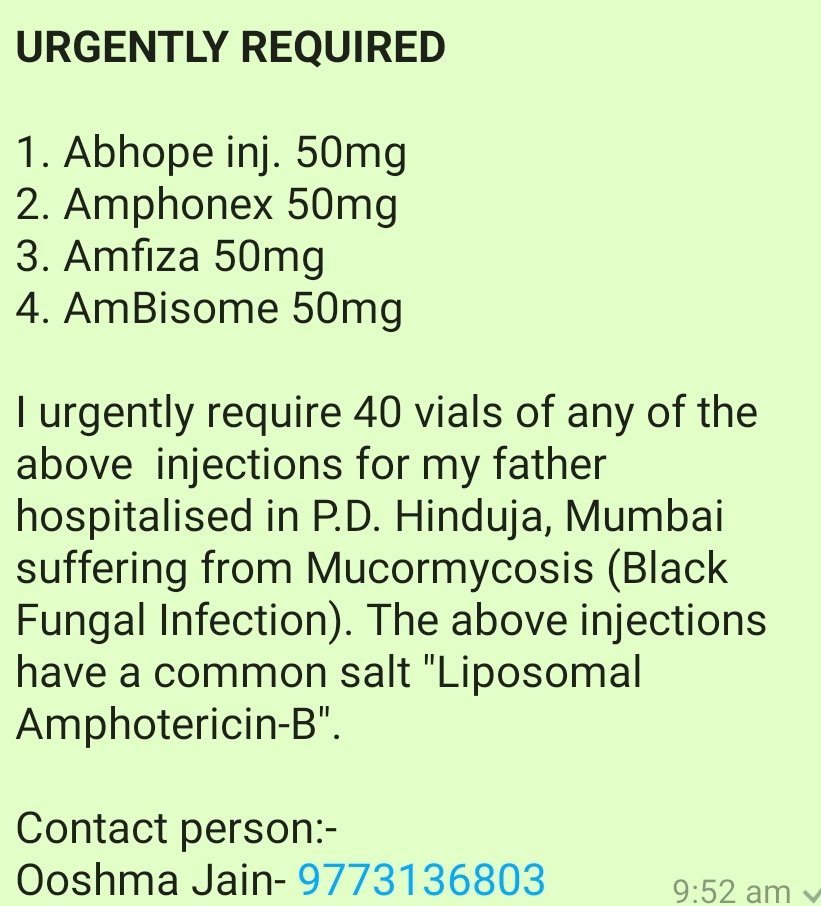 yashset89880392's tweet photo. Ooshma Jain- 9773136803
@SonuSood... Sir you are our last hope left..... Please..if you can help us then please do that..... Please contact to the above person.. 🙏🙏🙏🙏 https://t.co/9dxtgpj8xF