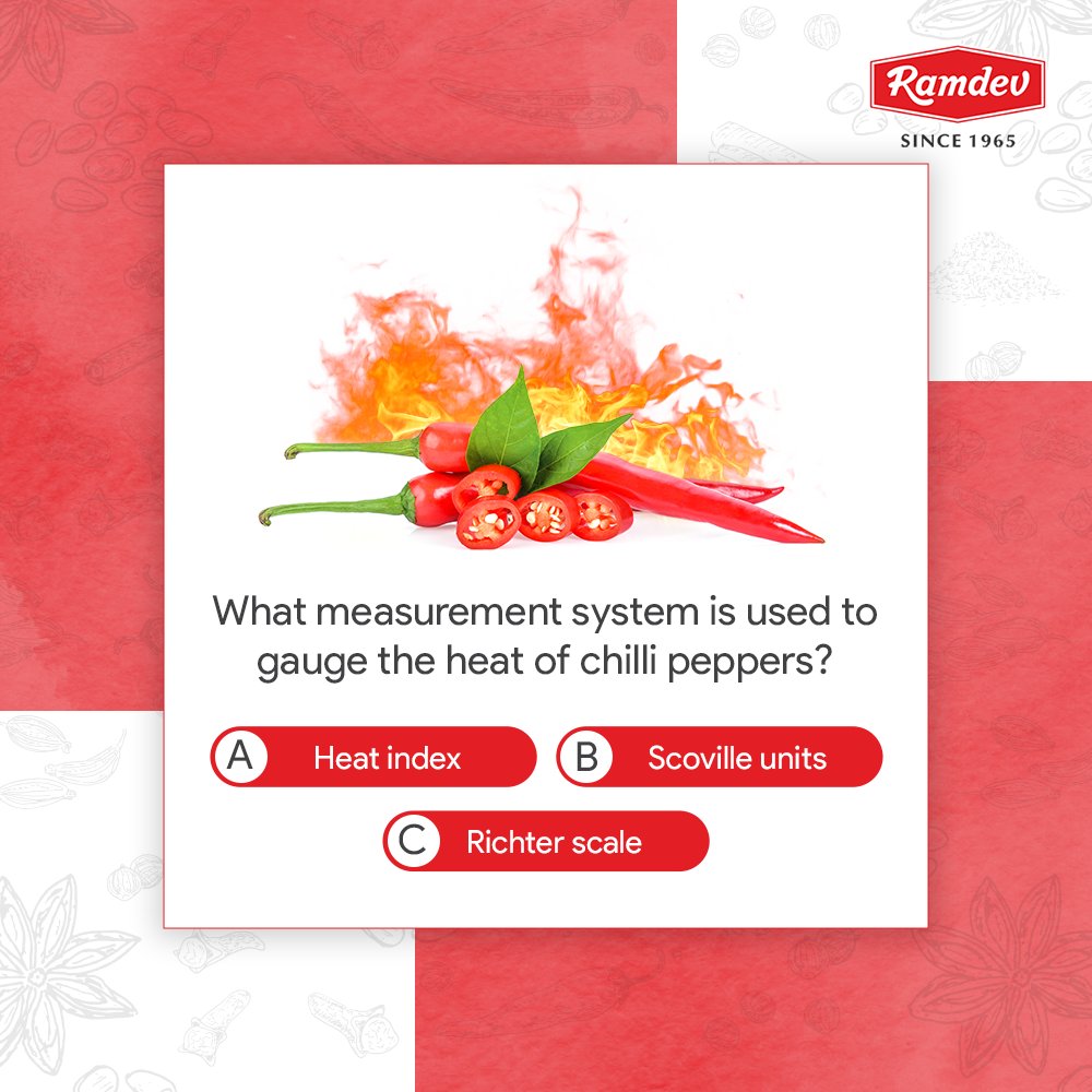 KhatarkarShikha's tweet image. B. Scovile Units 

#BasicSpices #PremiumSpices #RamdevMasala #OnlineSpices #ChilliPowder #Turmeric