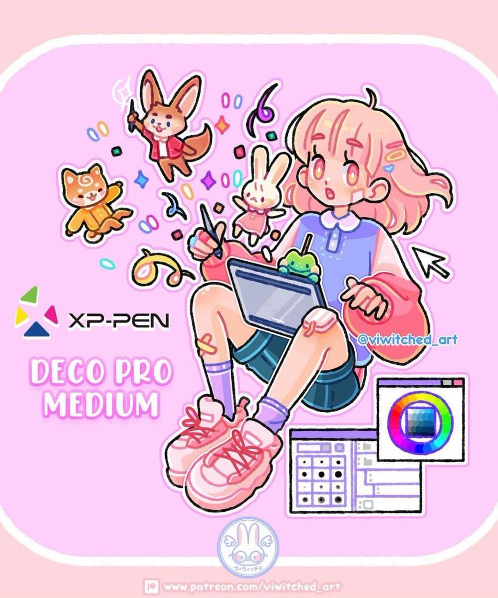 XPPenThailand's tweet photo. ผลงานจาก @viwitched_art (IG) สร้างภาพประกอบที่น่ารักนี้บน #DecoPro ของน่ารัก ๆ ช่วยเยียวยาเราได้เสมอ! ✨
.
#XPPen #xppenรีวิว https://t.co/m7War9EOQH