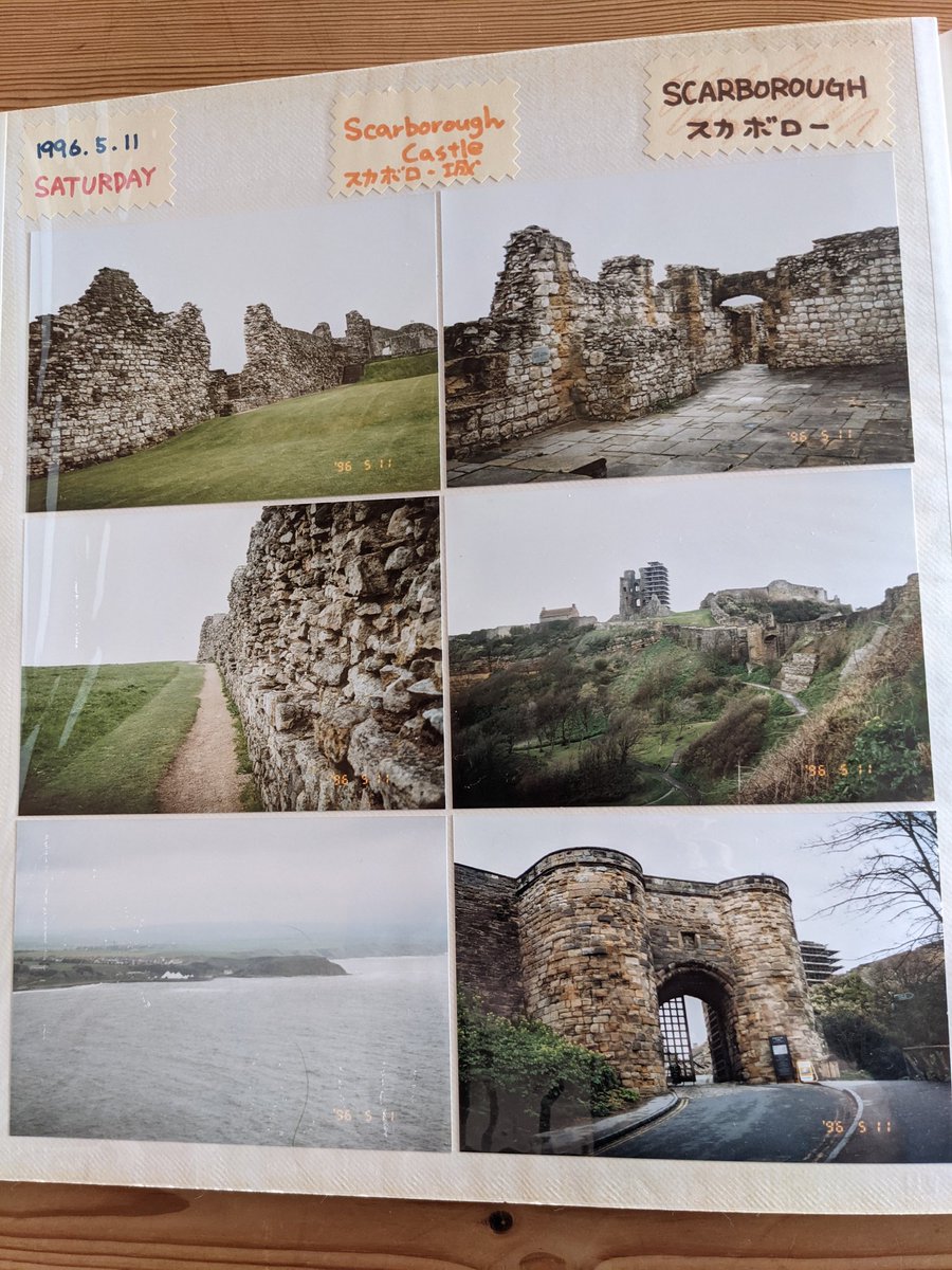 さえ 江咲早恵 5月11日 48日目 ヨークから列車で１時間のところにある港町 スカボローへ日帰り観光 廃城好きなので スカボロー城はたまらんかったです 海からの風が吹きつける丘の上にあります アン ブロンテのお墓にも足を運びました