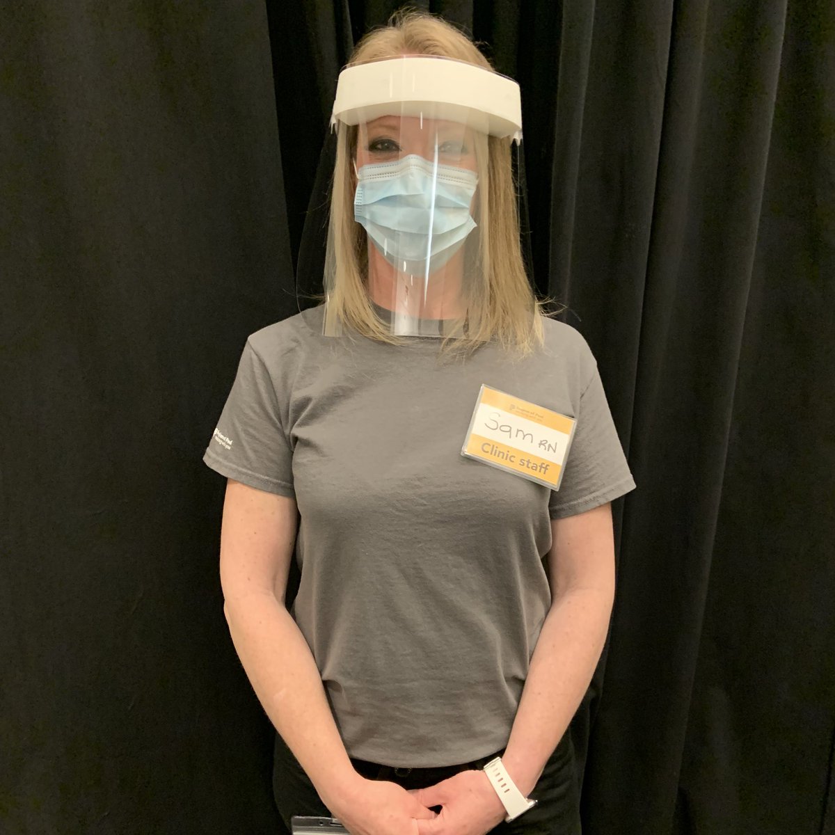 “Put me in!” Sam is a sexual assault and domestic violence examiner who volunteered to be part of the #DosesAfterDark🌙 clinic so she could make a difference.