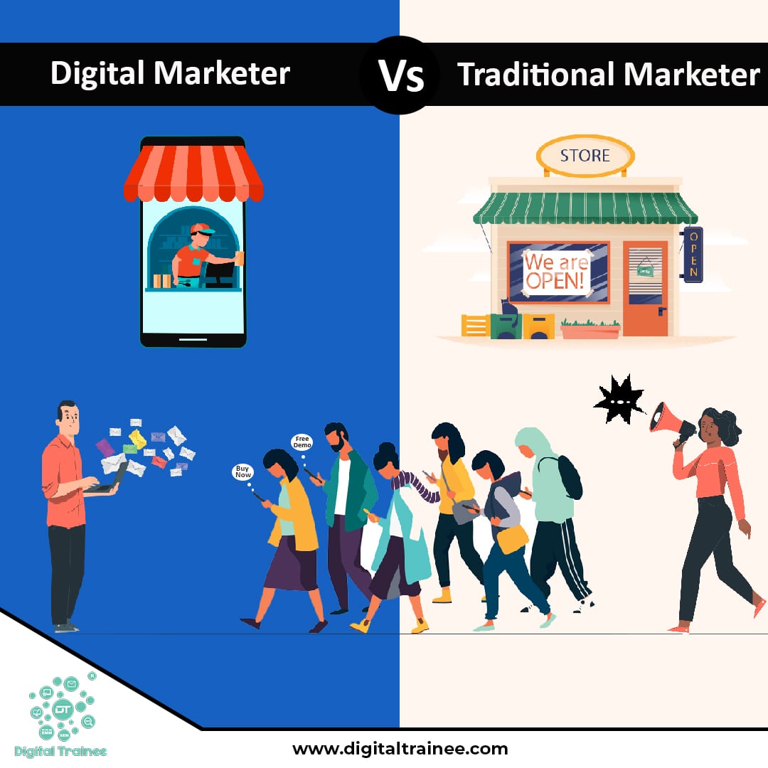 _Digitaltrainee's tweet photo. 🔹  Digital Marketing uses digital media, such as social media or websites.
👉 Learn Digital Marketing With Expert
👉 Visit: https://t.co/qHyhR5Yn0U​

#Digitalmarketing #TraditionlMarketing #DigitalVsTraditional #marketing #selling #buying #pramoting  #digital https://t.co/2EVzlf8LpU