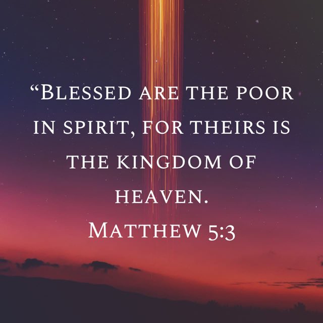 EricPel63232844's tweet image. #matthew53 #newtestament #newtestamentverse #blessedarethepoorinspiritfortheirsisthekingdomofheaven #god #jesus #jesuschrist #jesuscalling #holyspirit #holybible #bible #bibleverse #bibleverseoftheday #gospel #gospelofmatthew #gospelofjesus #gospelofjesuschrist #gospelofchrist
