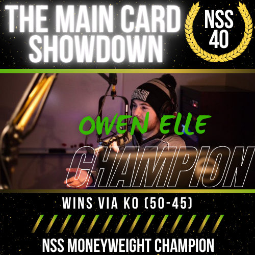 NSS_MN's tweet photo. #AndStill as @OwenElleMN knocks out Quincy "The Dabman" to extend the greatest winning streak in North Star Sports history to 11. This win sets up a Gold medal match next week in the Finals of the May WGP against Drew "The Locomotive" Peterson! #NSS40 https://t.co/B1geu9N55L
