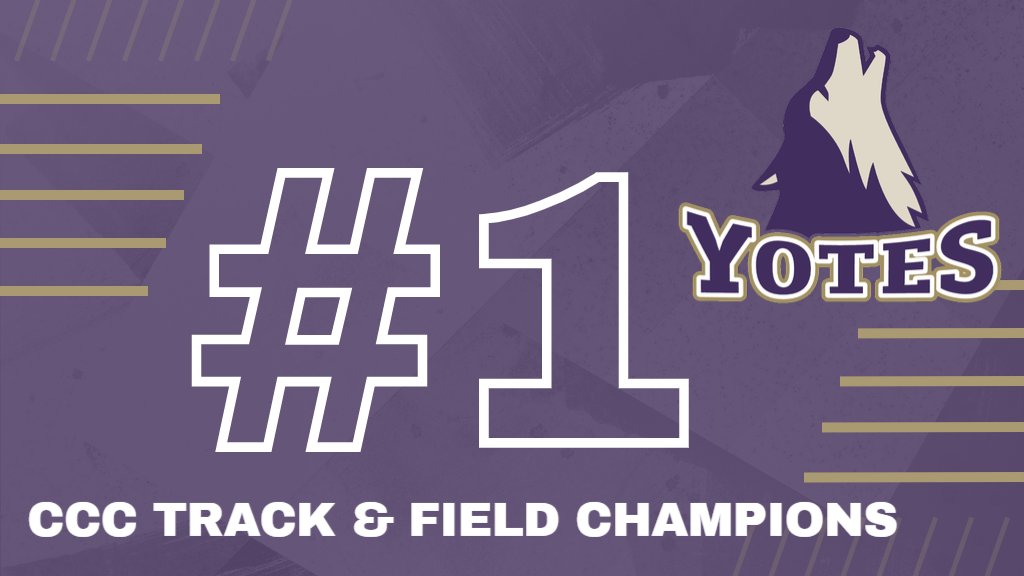 YoteAthletics's tweet photo. BREAKING - For the first time in program history, both the @CoyoteXCTF men's and women's teams have won the Cascade Conference Track &amp; Field Championships https://t.co/6NVsoxPJ3l