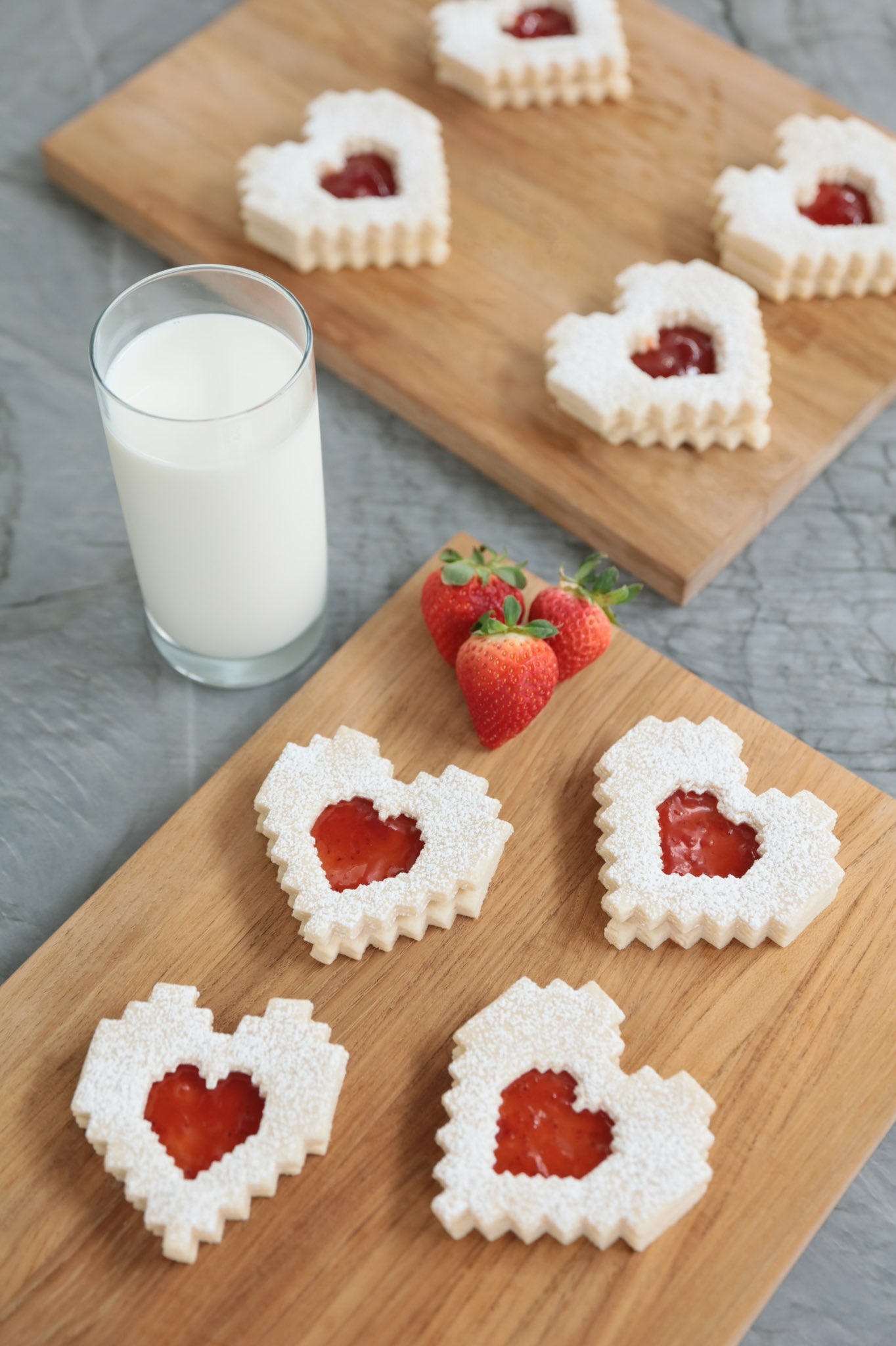 Rosanna Pansino on Twitter "Check out my Pixel Heart Jam Cookie recipe