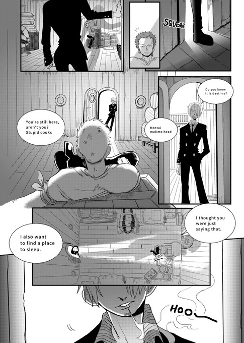 (The Meal and The Deal)
Pages 07~09

Reading Direction- right to left ⬅️
zoom in to read🔎

#ゾロサン 
#zosan 