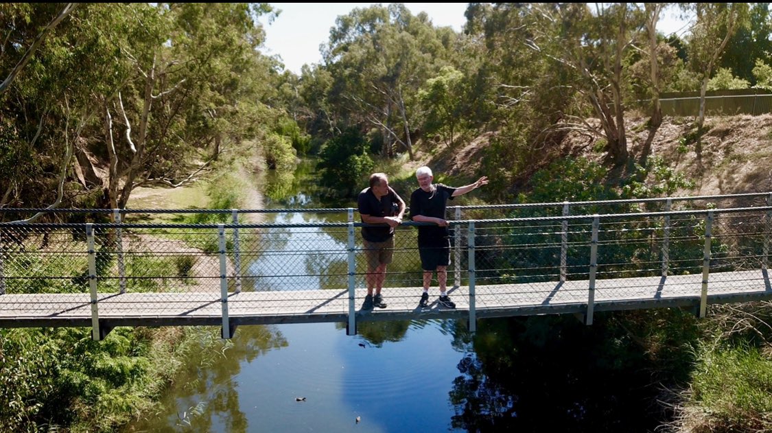 KeithConlon's tweet photo. There’s a great yarn about why the first Gilberton Swing Bridge was slung across the Torrens a century ago. I’m joining old TV mate Ron Kandelaars on @Ch7Adelaide #SAWeekender with fascinating heritage stories tonight - at the special time of 5 pm.
#KaurnaCountry https://t.co/VCpcXGlbTk