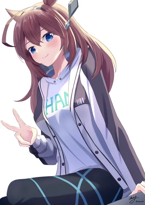 ミホノブルボンは私服もカワイイのだ✌️
#ウマ娘 #ミホノブルボン 