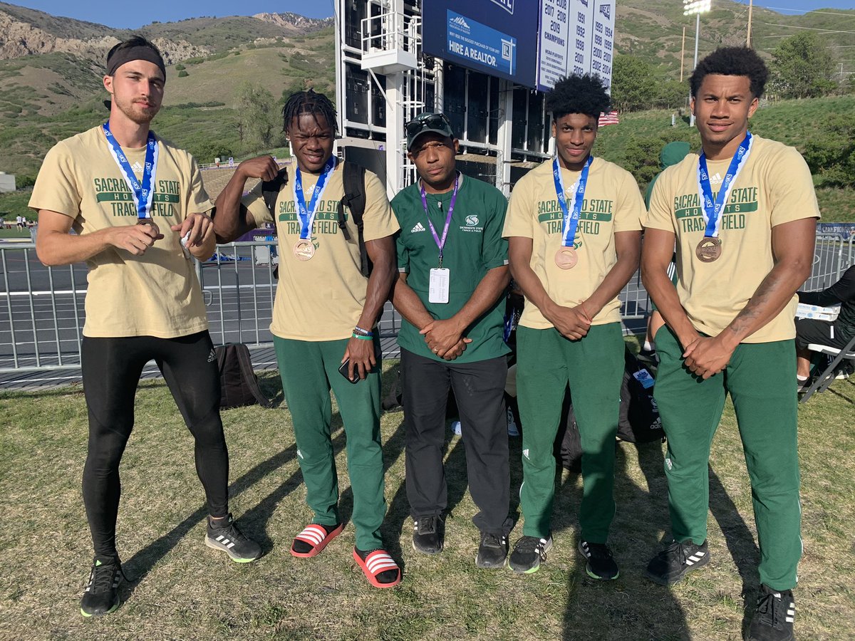 SacKenny's tweet photo. Hornets Men’s 4X1 Bronze Medal Winners. Proud of these guys! https://t.co/hu0t1bECgJ