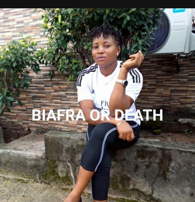 SDiaso's tweet photo. Our beautiful #IPOB Zone 2 Welfare Officer, Sunlight Estate in Obigbo. Her name is Uchechi Eyioma, she was sleeping in her home when @HQNigerianArmy @PoliceNG & #OSPAC sent by @GovWike murdered her in her sleep. Tomorrow you hear MORONIC FOOLS asking why #UGM are killing them.. https://t.co/kF2aMktdVx