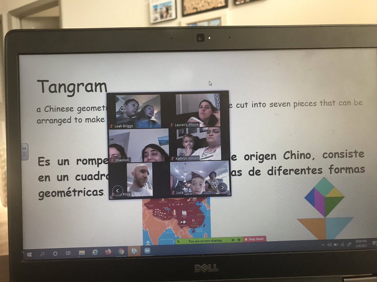 savirc2's tweet photo. Mother’s Day celebration with my students.  They made flowers with tangram (Chinese art) and origami (Japanese art). They sang a song in Spanish and my husband played a song to all moms. It was a lovely moment. @MicheleMacumber @ParticipateLrng  @mister_equality https://t.co/D2ygpSqbss