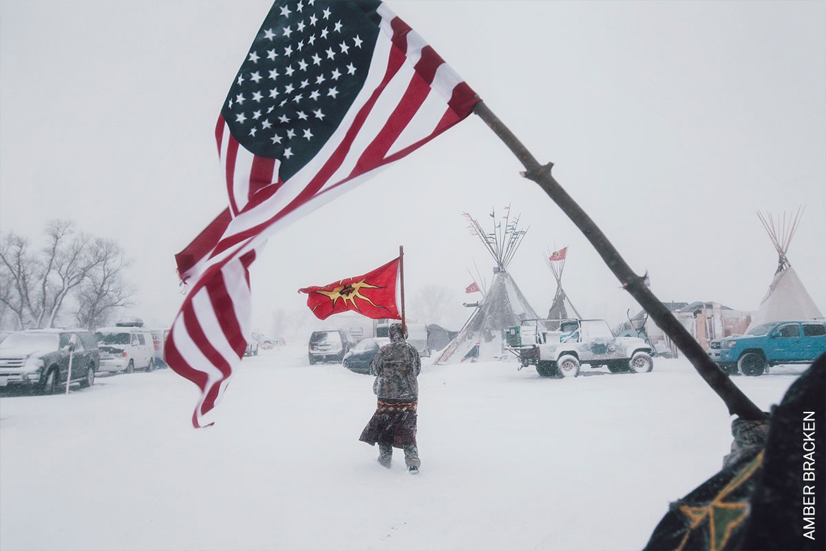Photo of the Day | From ‘Standing Rock’ by Amber Bracken (<a href="/photobracken/">Amber Bracken</a>), part of the special exhibition ‘#PeoplePower: Documenting protest since 1957,’ now on display in #Paris. Find out more about the #WPPh2017 awarded image: bit.ly/2Q3BJNy