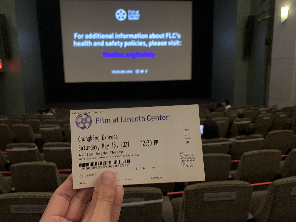 qiangl929's tweet photo. Finally watched two WKW films in big screen. Excellent experience! @filmlinc @posteritati @janusfilms #WONGFLC https://t.co/Z4mKFhnBfn