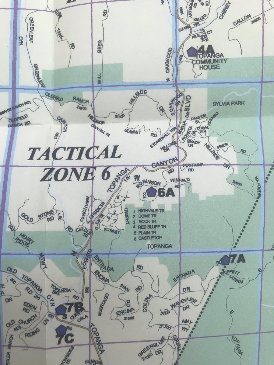 *MANDATORY EVACUATIONS ORDERED* See attached images. If you live in Zone 4 or Zone 6 in Topanga (boxes outlined in blue) please evacuate. Also hard closure at Topanga/Mulholland and Topanga/PCH 

#PalisadesFire
#@LAFD 
<a href="/CAL_FIRE/">CAL FIRE</a>