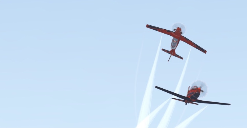 Roulettes featuring at Virtual Roblox Festival of Aerobatic teams, showing off the Pilatus PC-21 in it’s first public appearance! Props (Pun intended) to <a href="/OnePatronimo/">Patron</a> for recording and commentating over the top of our display!