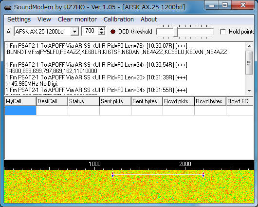 JA0CAW's tweet photo. PSAT-2 (NO-104) 01:25 UTC 1K2 packet(DTMF) / SSTV over Japan #psat2 #aprs #SSTV #amsat https://t.co/uxorPIUBBM
