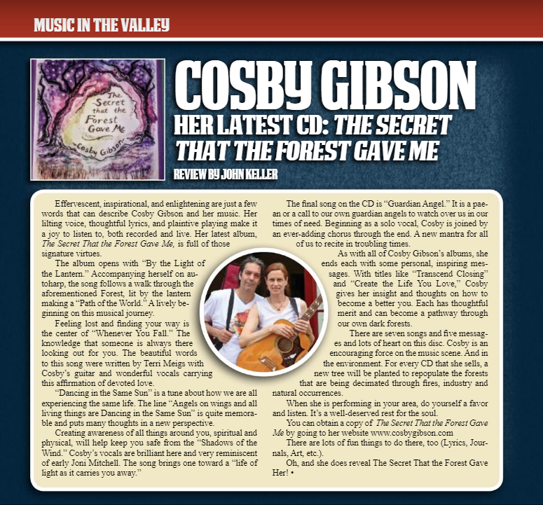 cosbygibson's tweet photo. Because of the craziness in 2020, I never got to share this review of the new album with you, and say thank you to reviewer/musician John Keller! It is in Mohawk Valley Living magazine (Feb. 2020), and is insightful about what I do. Enjoy! =) <3 https://t.co/Rk7hGLhcSU https://t.co/1sVqGAXht6