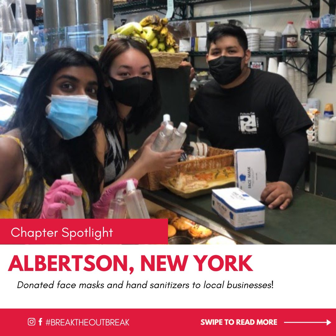 BTOBnow's tweet photo. The #Albertson chapter is doing great work!! They recently finished a donation of face masks and hand sanitizer🎉🎉

Thanks to Muse Health for the sanitizer, you can find them at https://t.co/JPhPiZymg6!

---
#StayHome #PPE #volunteers #BreaktheOutbreak #COVID19 #pandemic https://t.co/b0qFERpjVW