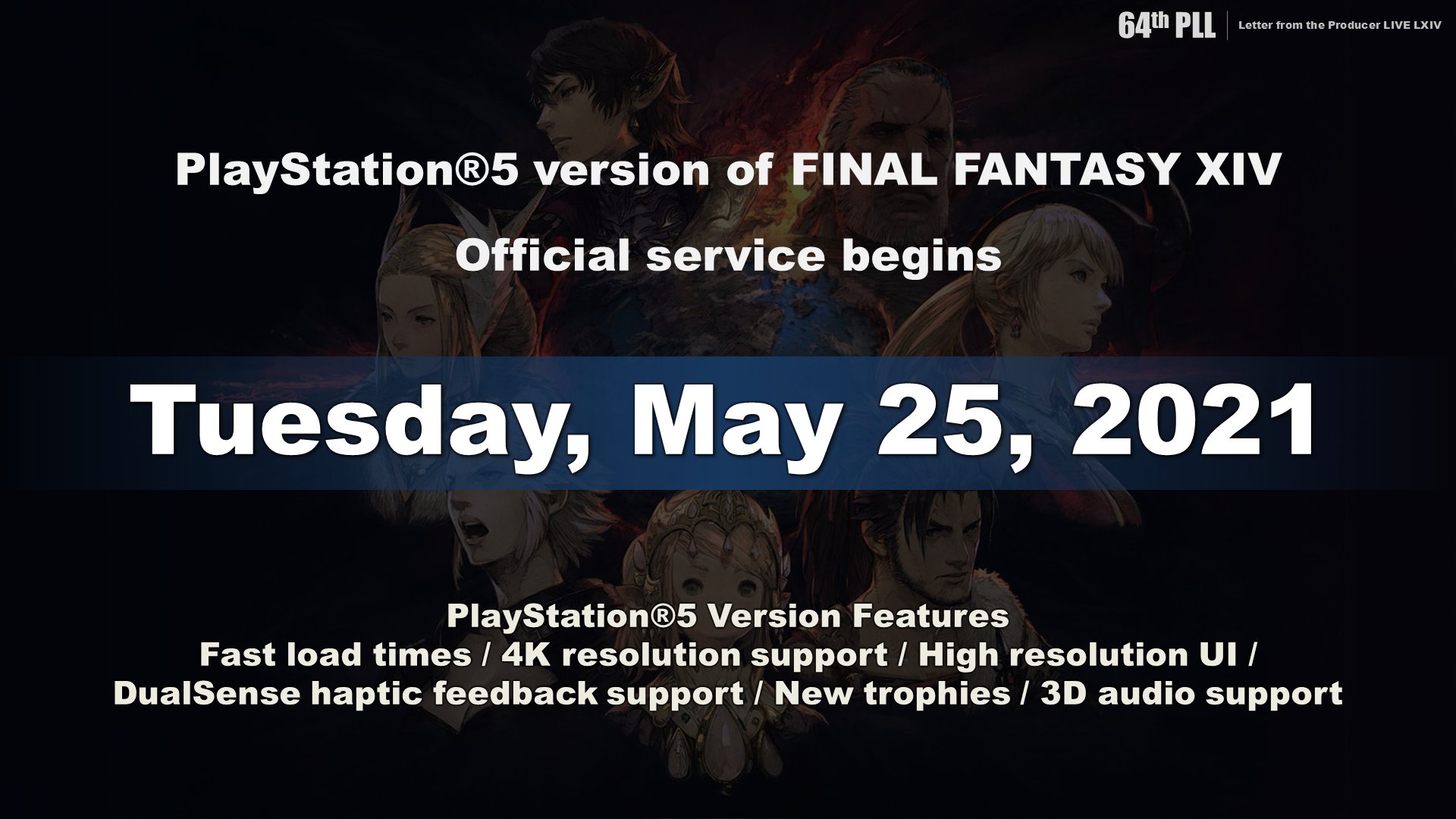 Final Fantasy Xiv Speaking Of Which The Official Service For The Playstation 5 Version Of Ffxiv Will Also Start On Tuesday May 25 T Co Dwlwe66j0u