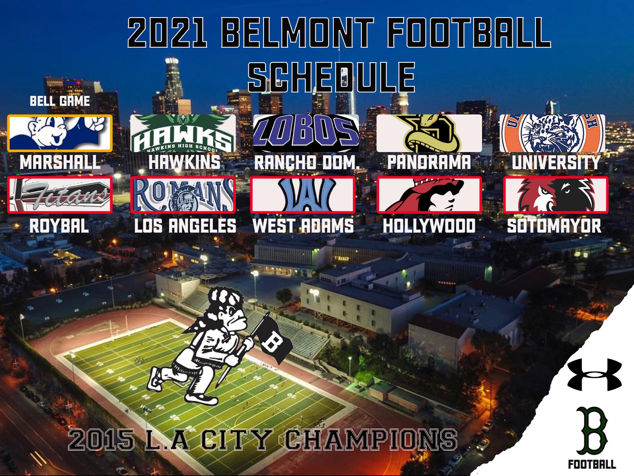 Belmont Football on Twitter "2021 BELMONT FOOTBALL SCHEDULE WHO’S