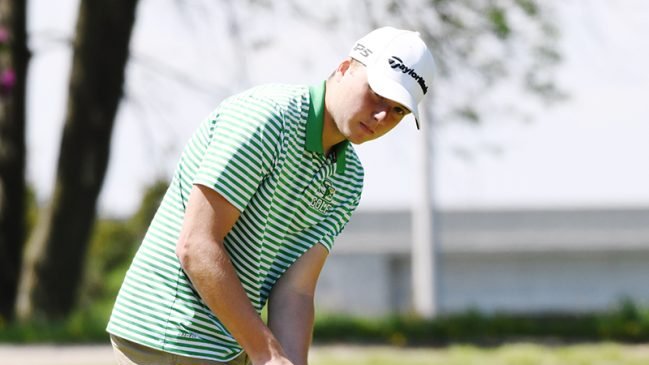DanaBecker's tweet photo. The @SEGaels boys golf team claimed a sectional title, advancing to districts - which they will host Friday #iahsgolf 

https://t.co/dUaUgexQs7 https://t.co/ofDudY76Er