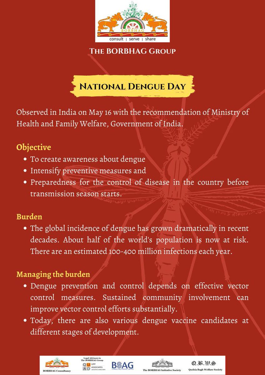 National Dengue Day 2021
<a href="/MoHFW_INDIA/">Ministry of Health</a> <a href="/gdadvocate/">Health / Salamat / Shalom / स्वास्थ्य / Bobby John</a>