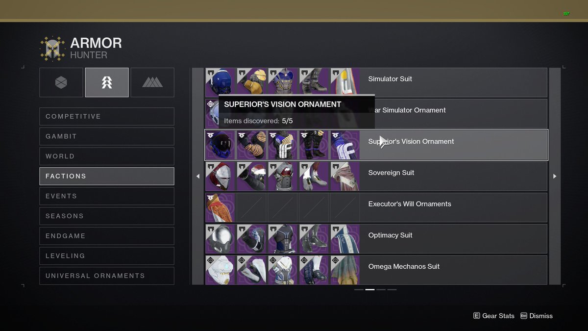 AgentVash's tweet image. Why can't we use Faction Rally Ornaments that we earned? @Bungie @A_dmg04 @Cozmo23