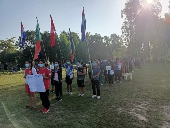 ThelSu2429's tweet photo. Kayah State, Protest Against Military Dictatorship in Loikaw Tsp with Player Team #May16Coup 
#WhatsHappeningInMyanmar https://t.co/XSBjrmW6tv
