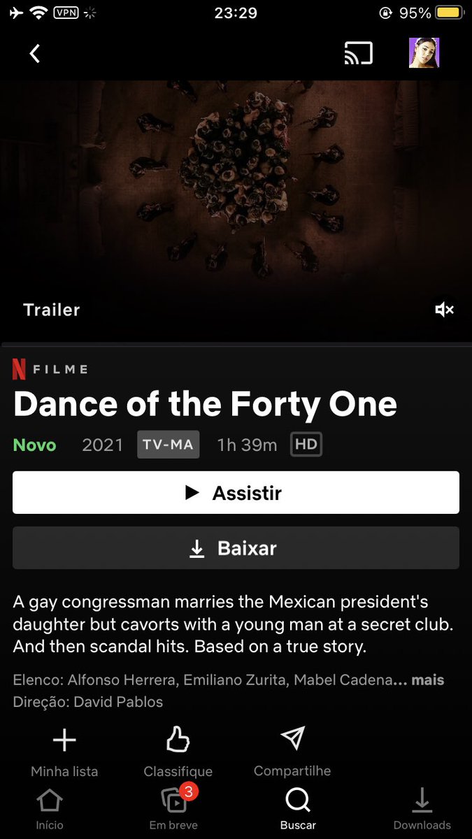 miaculoti's tweet photo. vpn é tudo na minha vida!! netflix vc nao vai me impedir de ver el baile de los 41 https://t.co/cuzrBiUzTR