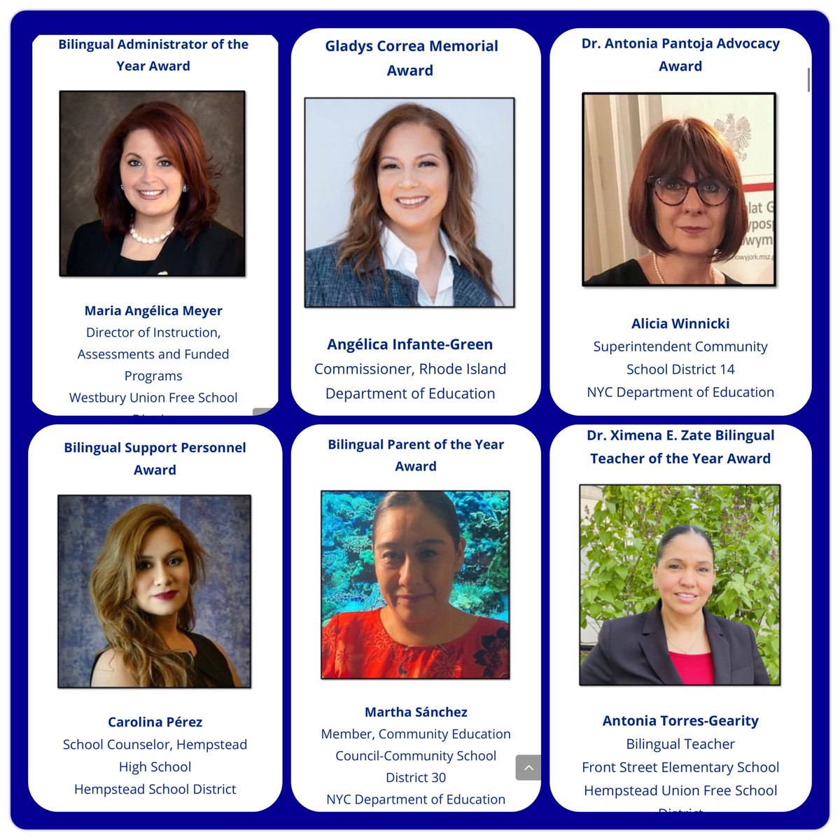 NYSABE's tweet photo. Congratulations to our 2020-21 Awardees! https://t.co/WxqtgFpwO1