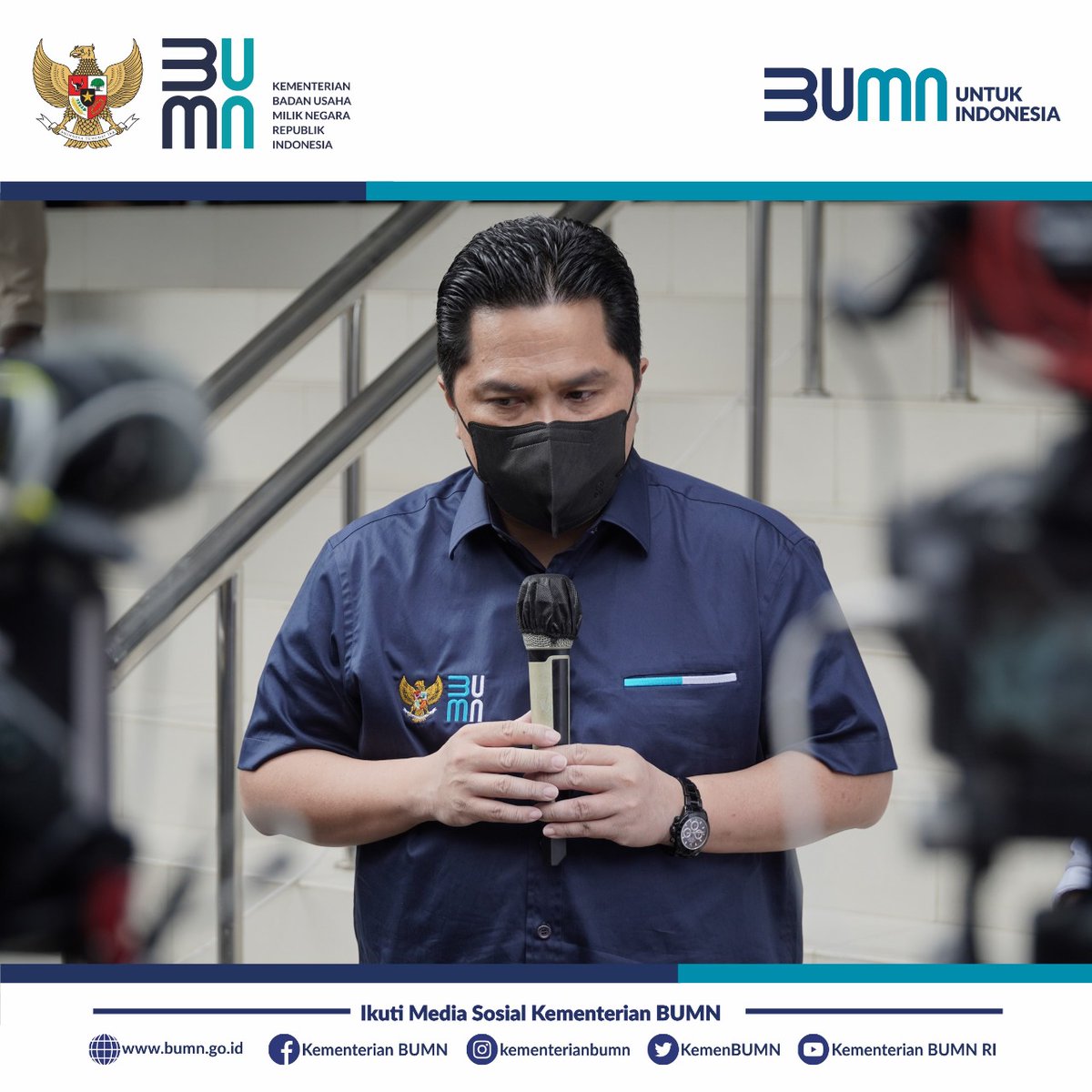 bumn_idn's tweet photo. #SobatBUMN, langkah tegas diambil Kementerian BUMN yang memecat seluruh direksi Kimia Farma Diagnostika (KFD). Langkah ini diambil sebagai tindak lanjut atas kasus antigen bekas yang terjadi di Bandara Kualanamu, beberapa waktu lalu. https://t.co/T68S1aUEt7