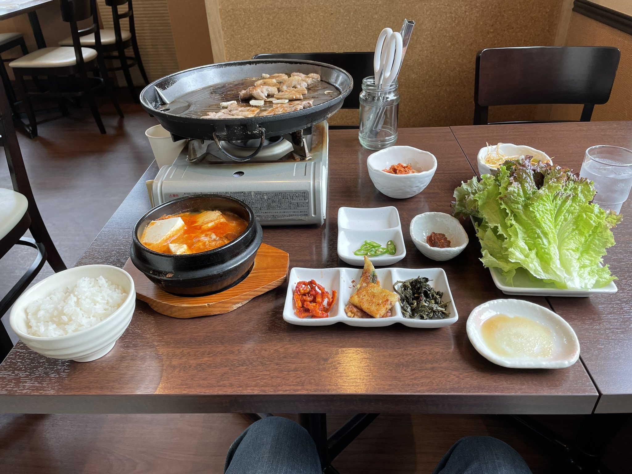 タカナカ 東京交通会館 千葉県松戸市六実の韓国料理ととりさんにお昼ごはん を食べに来ました スペシャルランチをオーダー サムギョプサルがボリューム満点 ごちそうさまでした また来ます お昼ごはん マツドテイクアウト 韓国料理 ととり