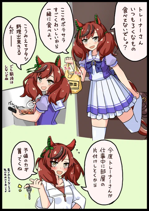 ナイスネイチャに合鍵を自然に強奪された
#ウマ娘 