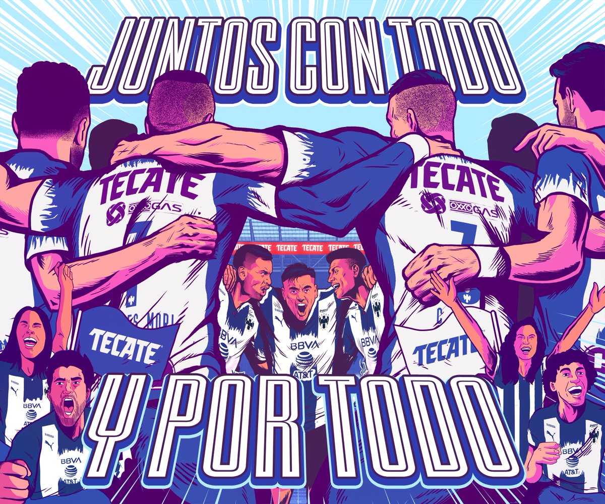 Rayados's tweet photo. 🇫🇮| ¡𝕁𝕦𝕟𝕥𝕠𝕤 𝕔𝕠𝕟 𝕥𝕠𝕕𝕠 𝕪 𝕡𝕠𝕣 𝕥𝕠𝕕𝕠! 👊🏼 

#TifoTecate | @CervezaTecate 
#ArribaElMonterrey 💙⚪️ https://t.co/lDnywYWPpA