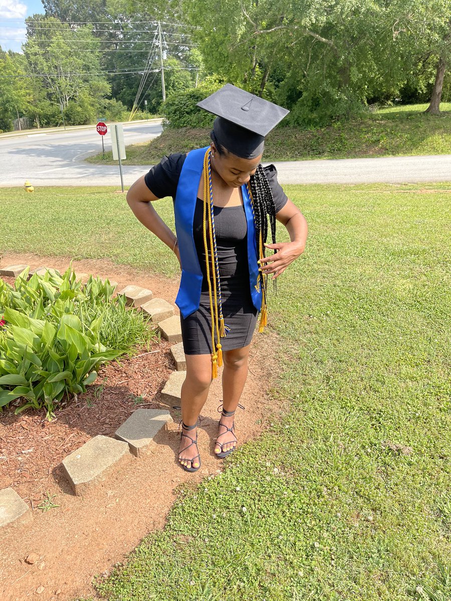 Micahcharell's tweet photo. And just like that, I am a graduate of THE Fort Valley State University, SUMMA CUM LAUDE 🥳🎓💙💛 https://t.co/bkgG83D0KZ