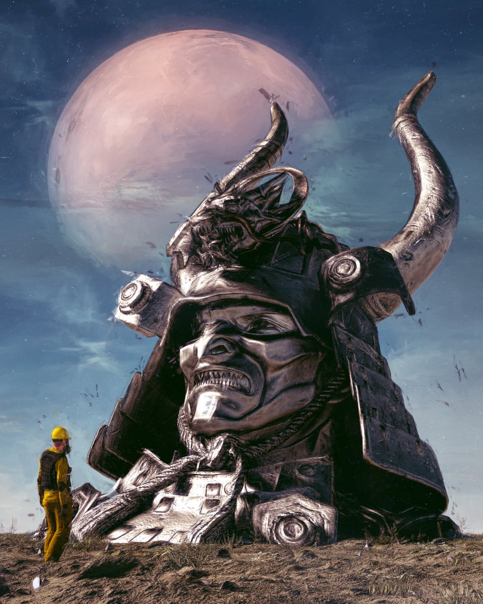 beeple's tweet photo. KING MOON BEAM https://t.co/uyjkpJ2ubc