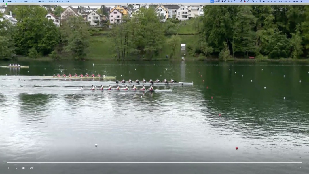 nzrowing's tweet photo. Kiwi eight qualifies for the Tokyo Games: https://t.co/CMtu8m377T